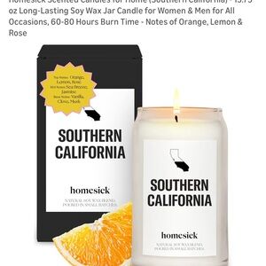 Homesick Southern California Scented Soy Candle - White